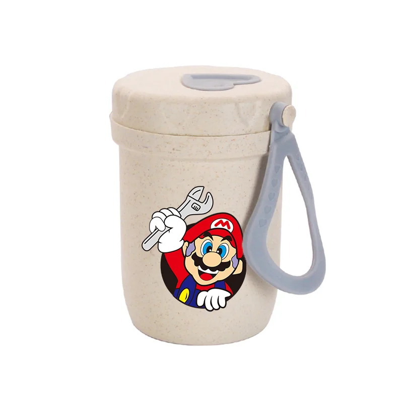 Чашки для воды Super Marios для мальчиков и девочек, портативная бутылка для воды с мультяшным аниме и принтом, детская герметичная спортивная бутылка для воды на открытом воздухе, подарки