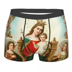 Virgin Mary Boxer Shorts Men 3D Printed Male Breathbale Catholic Christian Underwear Panties Briefs