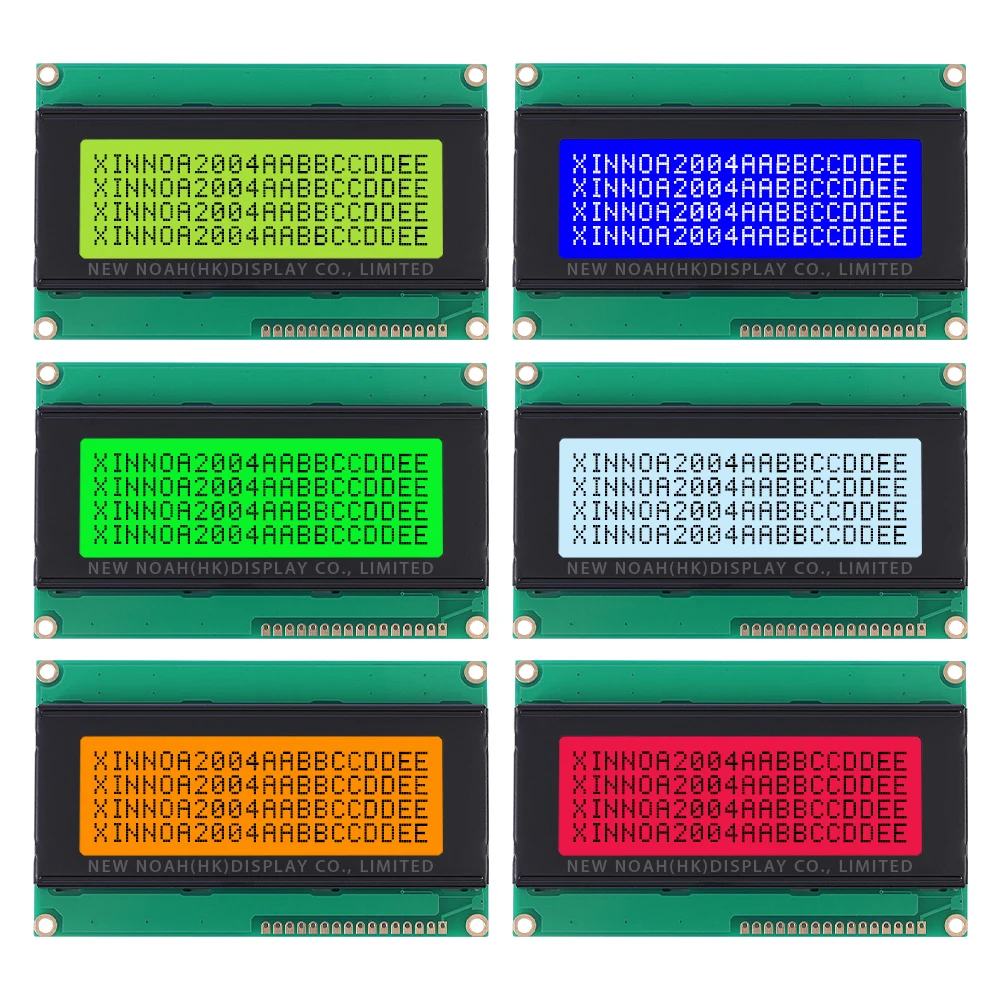 레드 라이트 블랙 문자 LCD 모듈, 2004K 문자, 4x20 4002 16 핀 인터페이스 모듈 컨트롤러, ST7066U 액정 디스플레이