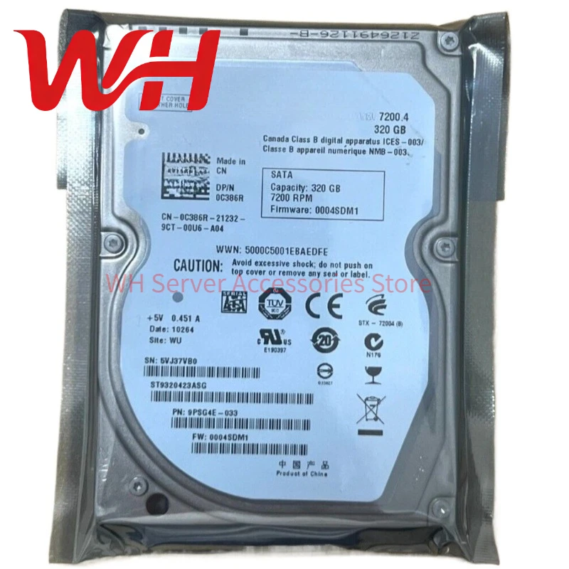 

for Seagate Momentus ST9320423AS 7200.4 320GB 7200RPM 16MB Cache SATA 3Gb/s 2.5" Laptop HDD Internal Hard Disk Drive