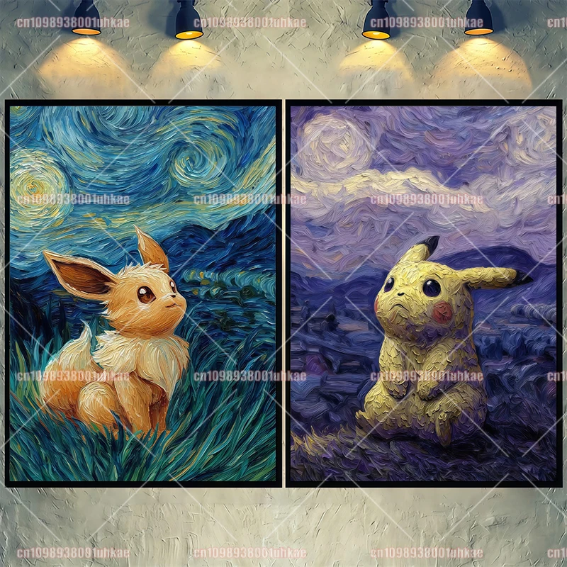 

Anime Eevee Gengar Charmander Bulbasaur Squirtle Pokemon Poster Canvas Paintings and Prints Home Wall Art Decoration Painting