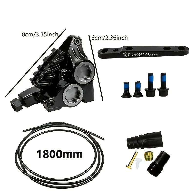 Flat Mount Caliper, Road Hydraulic Brake, For ICE-TECH Pads, For BMX Raceing, For Full CNC Lightweight