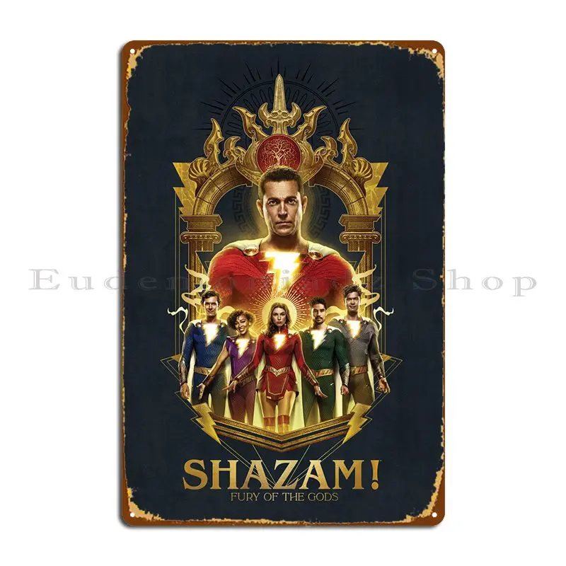 Shazamily Metal Sign arrugginito stampato soggiorno Wall Cave Printing Tin Sign Poster