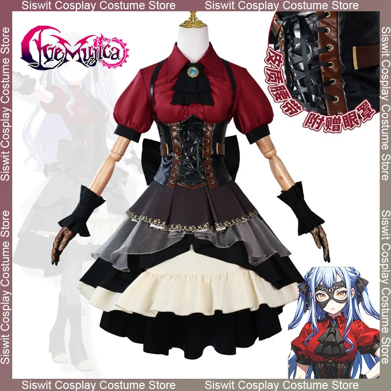 Anime BanG Dream Togawa Sakiko Cosplay Costume  Ave Mujica Oblivionis Gothic Princess Skirts Party Carnival Dress Up Full Set