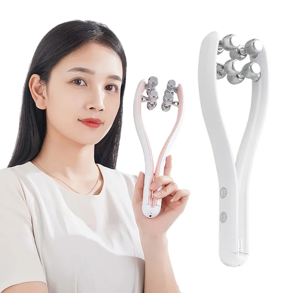 

EMS Face Lift Machine Facial Massager Rf Double Chin Face Slimmer Massage Roller Thin Jaw Cheek Body Slimming Beauty SPA Device