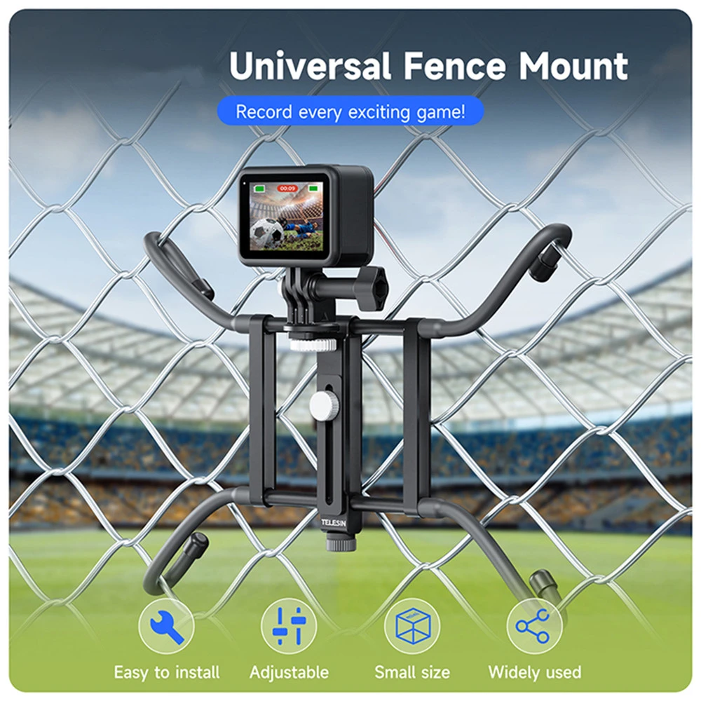 

Универсальный комплект 3-в-1 с заборным креплением, универсальный адаптер + зажим для телефона + держатель для спортивной камеры + шарфы + сумки для хранения