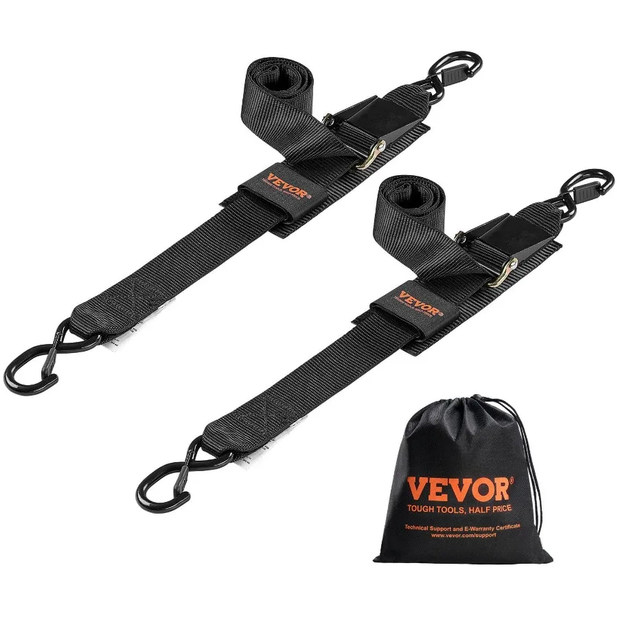 

Retractable Ratchet Straps Tie Down Straps 2 in x 4 ft for Boat 2 Pack