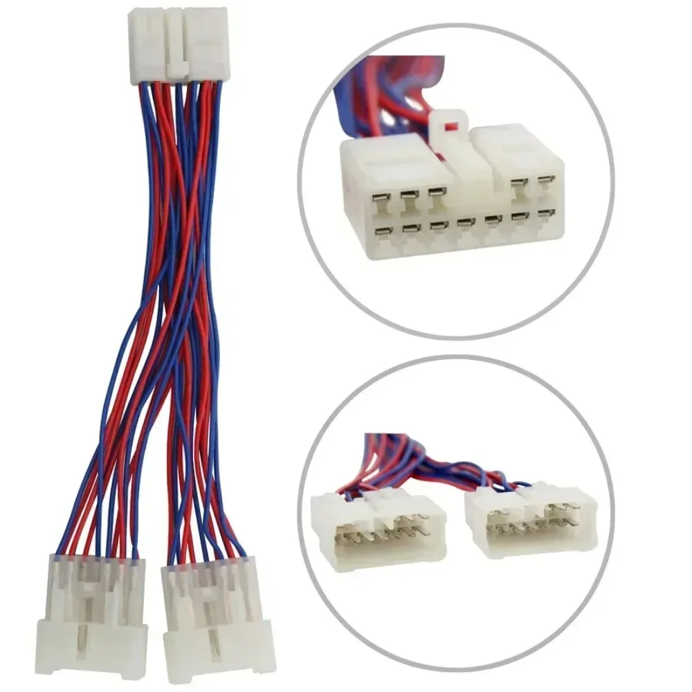 Fits For Toyota Camry Corolla RAV4 Yaris for Lexus IS 200 GS Car CD Adapter Audio Interface SD (5+7)pin Connect 1 to 2