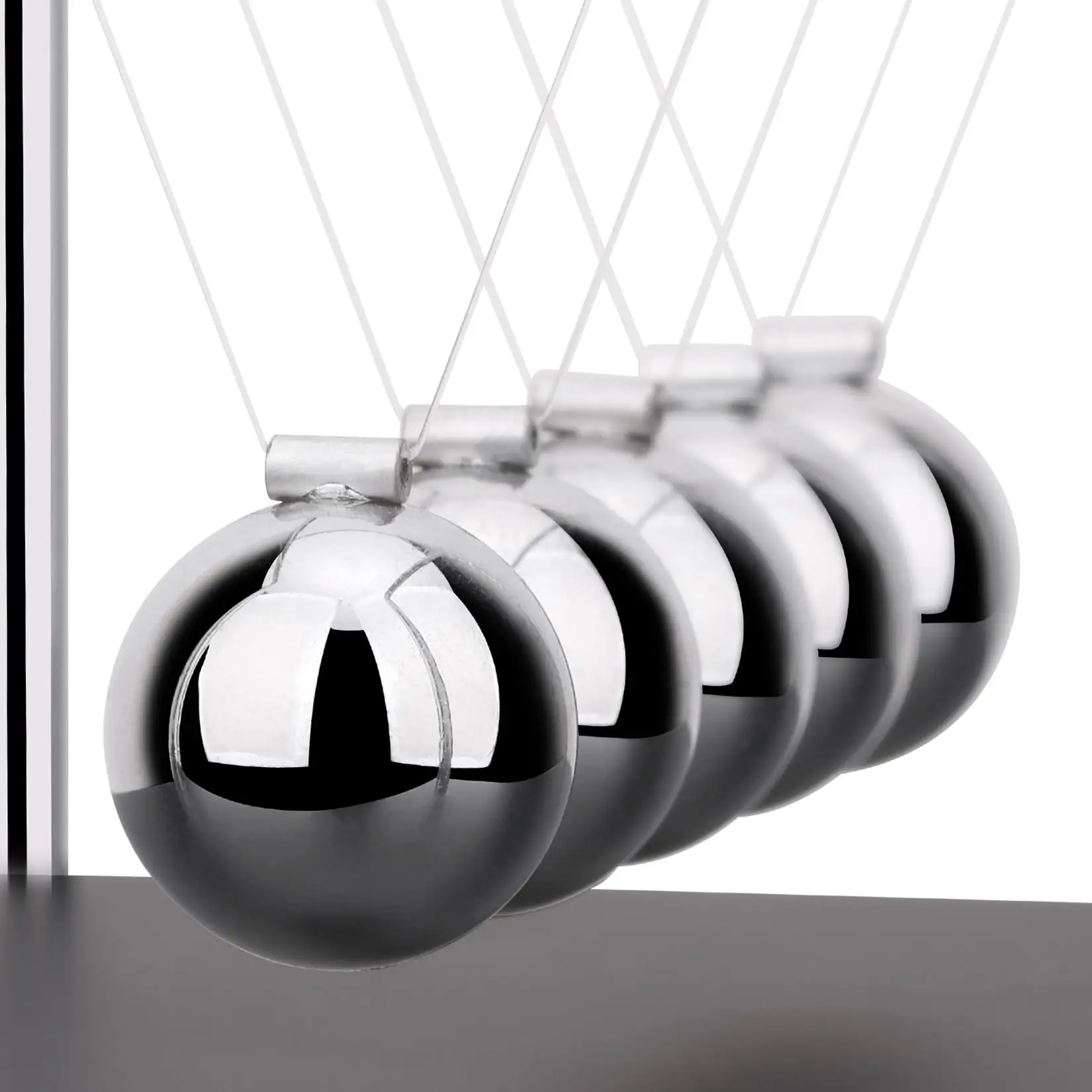 1 PC Newton Cradle Balance Steel Balls Perpetual Motion Collision Ball School Teaching, Physics Science Pendulum Home Decoration view 3