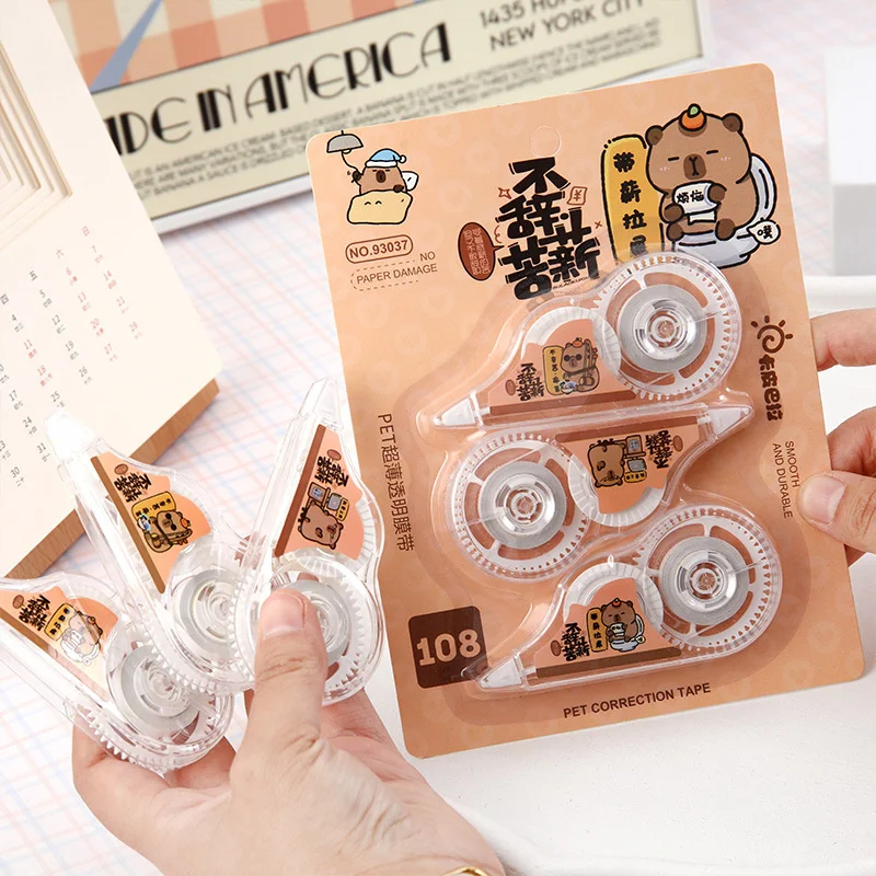 10 set/lot 5mm*5.5m Kawaii Capybara Correction Tape Cute Tapes Promotional Stationery gift School Office Supplies