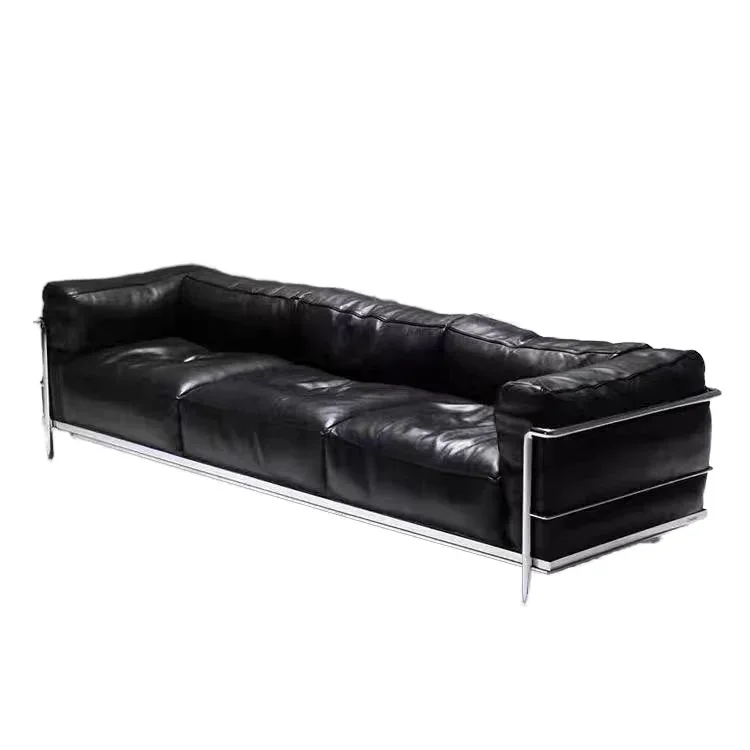 Italian luxury leather recliner set contemporary style full half leather high-end convertible combination apartment gym