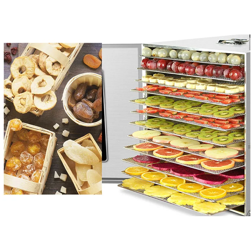 食品脱水機,8つのステンレス鋼トレイ,調整可能なタイマーと温度,生意気な,ハーブ,肉,牛肉,果物,野菜の乾燥機