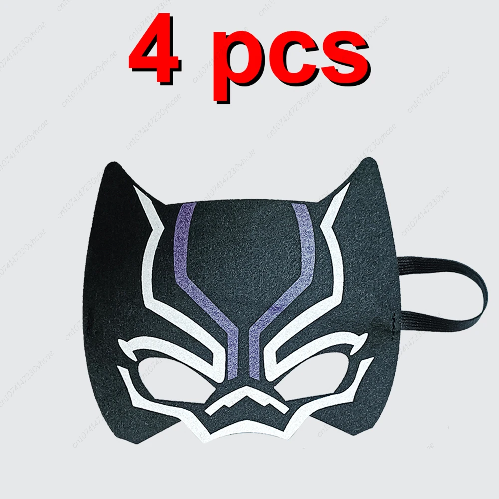 24 Stück Disney Marvel Black Panther Halloween-Masken für Kinder, Superhelden-Cosplay-Kostüm, Maske für Kinder, Weihnachtsfeier-Geschenke