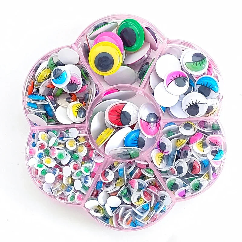 400/210PCS Self Adhesive Doll  Eyes for DIY Craft Toys Googly Wiggly Eyes Scrapbooking Decor Craft Supplies 4/5/6/7/8/10/12mm