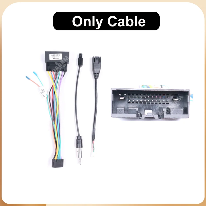 Car Radio Stereo Wiring Harness Power Cable With Canbus Box Decoder For Ford Transit Tourneo 2013-2021 Android Player Adapter