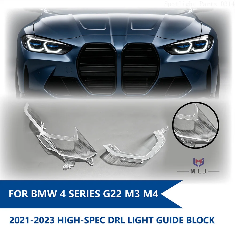 

For BMW G22 M3 G80 M4 G82 4 Series 2021 2022 2023 High Spec Headlight DRL Guide Block Light Source Module Car Accessories