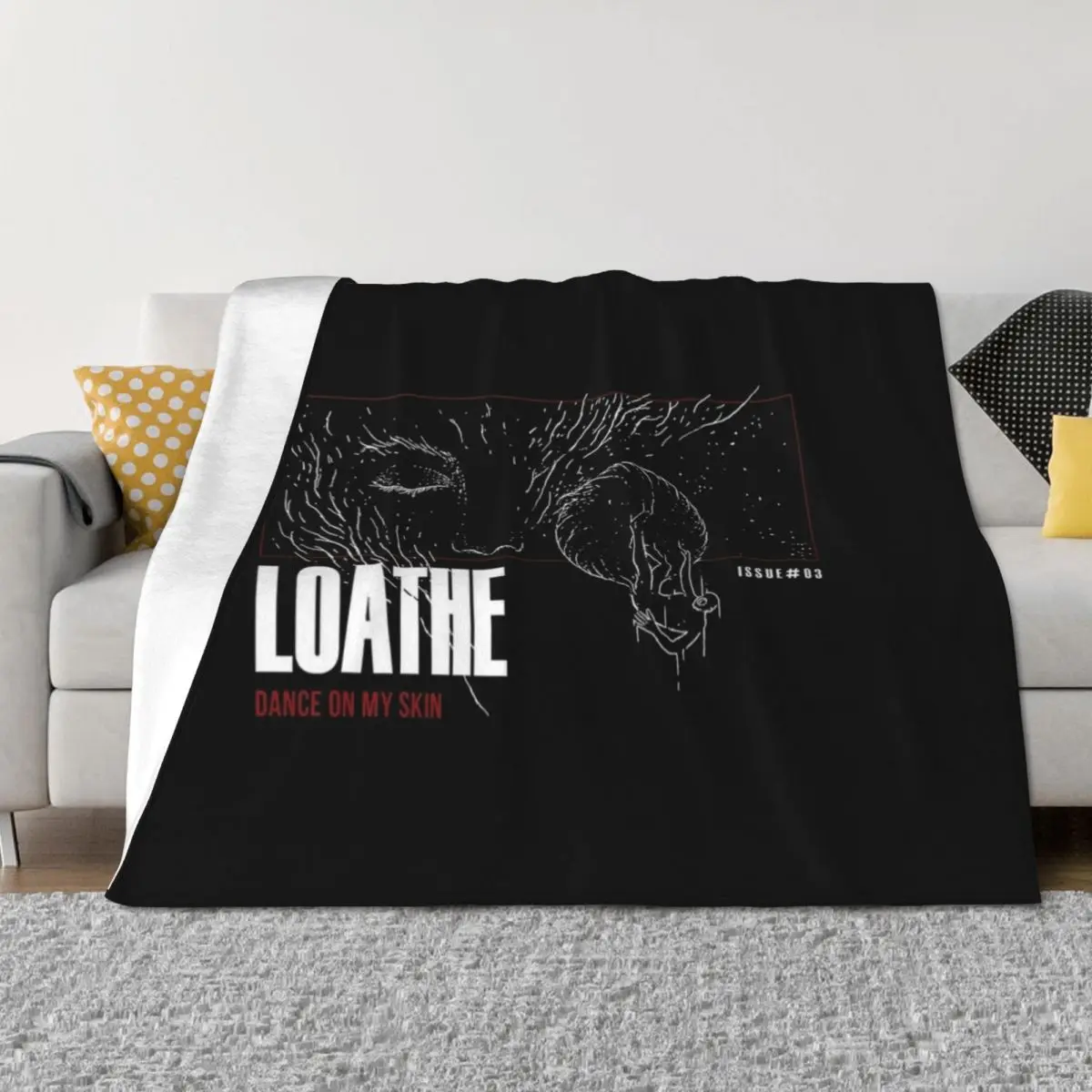 

Loathe Dance on my skin album art Throw Blanket Soft Big Flannel Bed covers Blankets Sofas Of Decoration Blankets