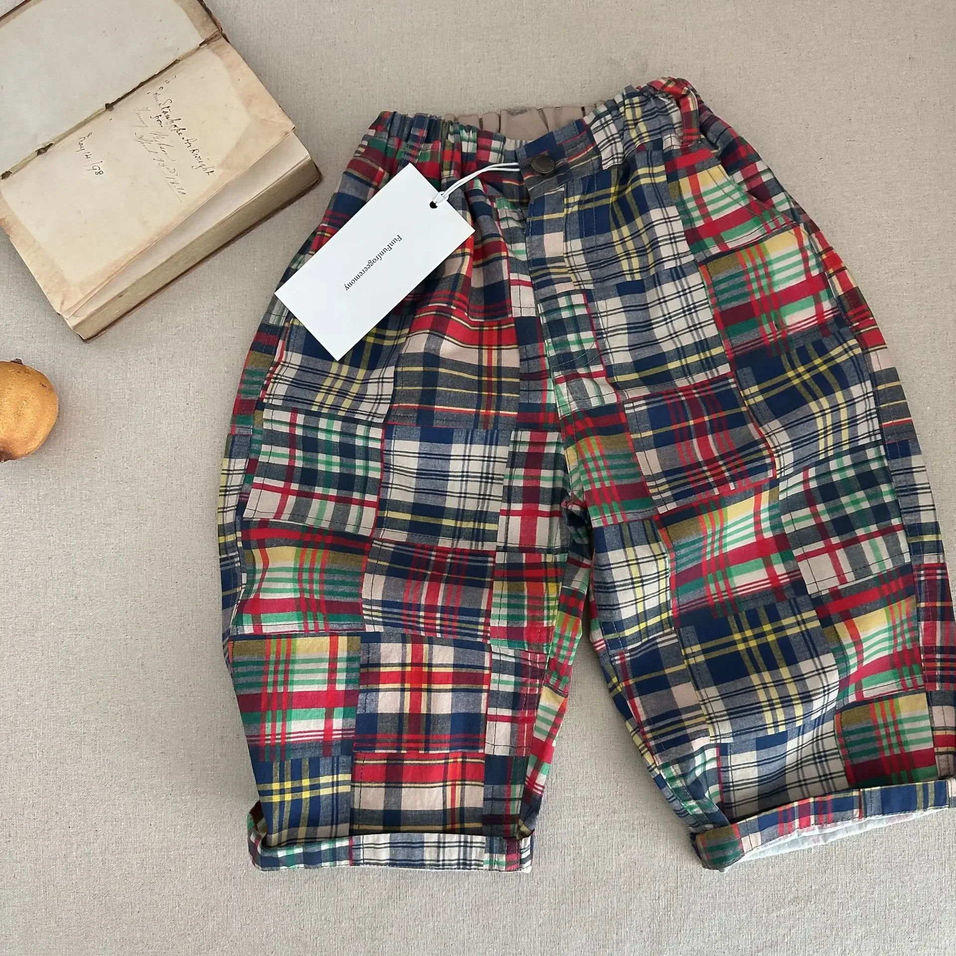 

2025 Spring Girls Boys Casual Cool Colorful Pants Kids Children Trousers
