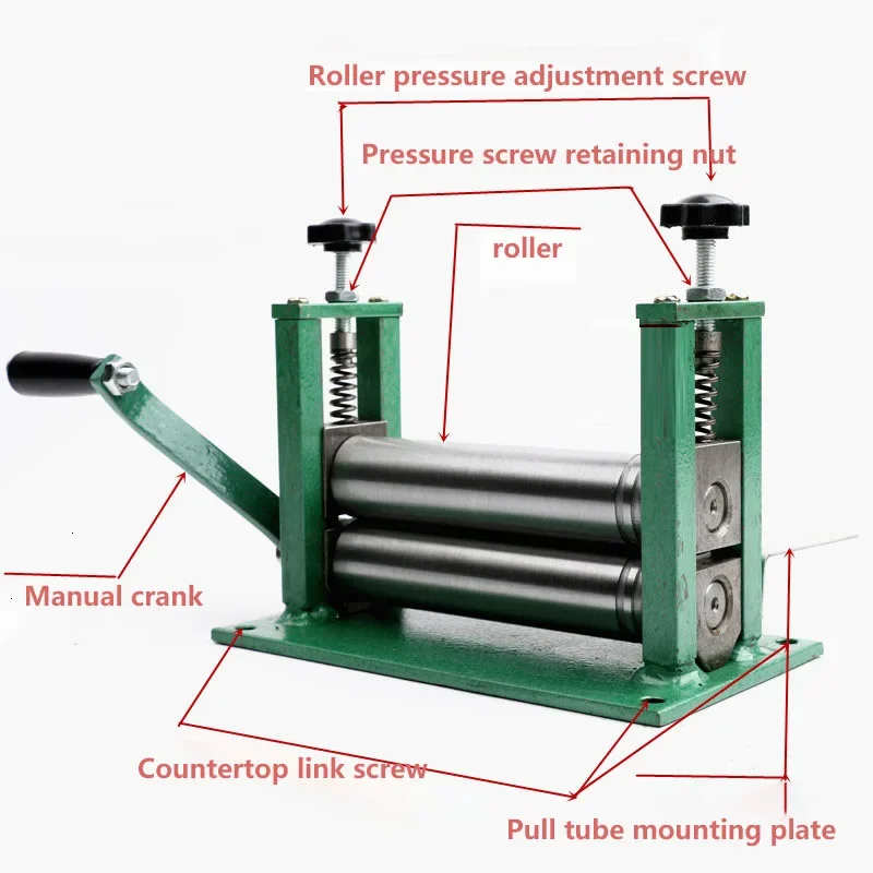 Hand-operated small drawer/glue dispenser machine/shoulder strap drum/leather press/laminating machine