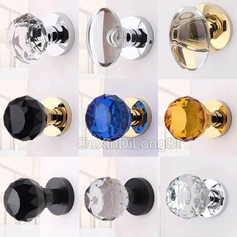 

European Luxury Crystal Ball Knobs Door Pulls Knobs Interior Invisible Hidden Door Knobs Lock Background Wall Entry Door Locks