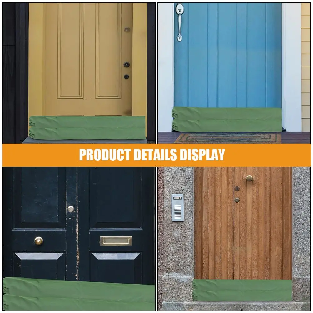 2 шт. мешки с песком для борьбы с наводнениями, многоразовые впитывающие холсты, длинный дизайн для защиты дома, гаража от повреждений воды