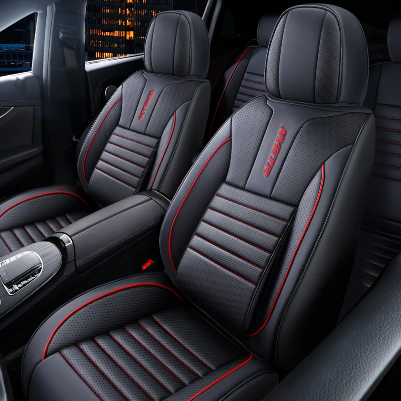 

Universal Leather Car Seat Covers interior Automobiles Seats Cover Mats Auto Seat-Cover Cushion Protector Chair Pads Accessories
