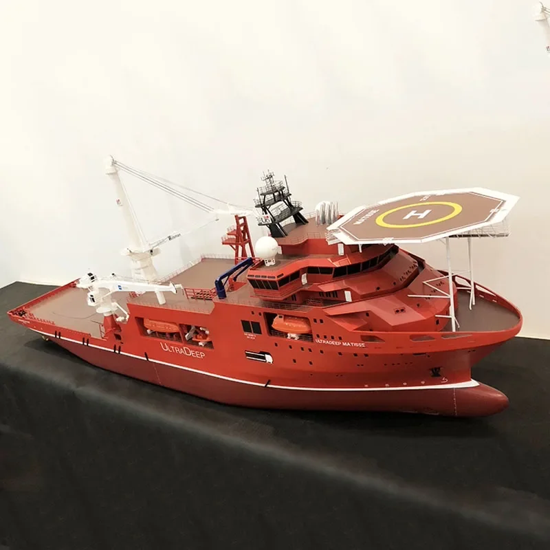 1/100 RC Diving Support Vessel Simulation Marine Engineering Vessel Model Toy Gift Finished Ship Model Ornaments Collection