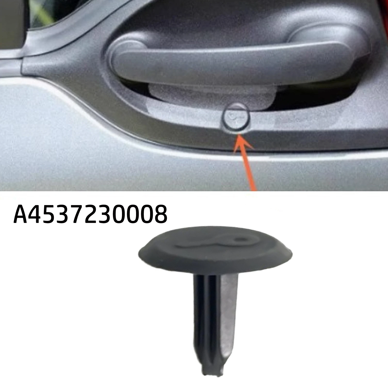 1PCS Für Smart Für Fortwo 453 Türgriff Schloss Schlüssel Abdeckung A4537230008 4537230008 Direkter Ersatz Auto Zubehör