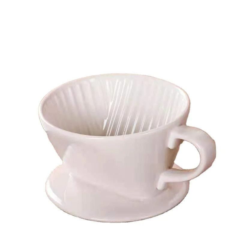 For Pour high quality white ceramic coffee dripper filter cup