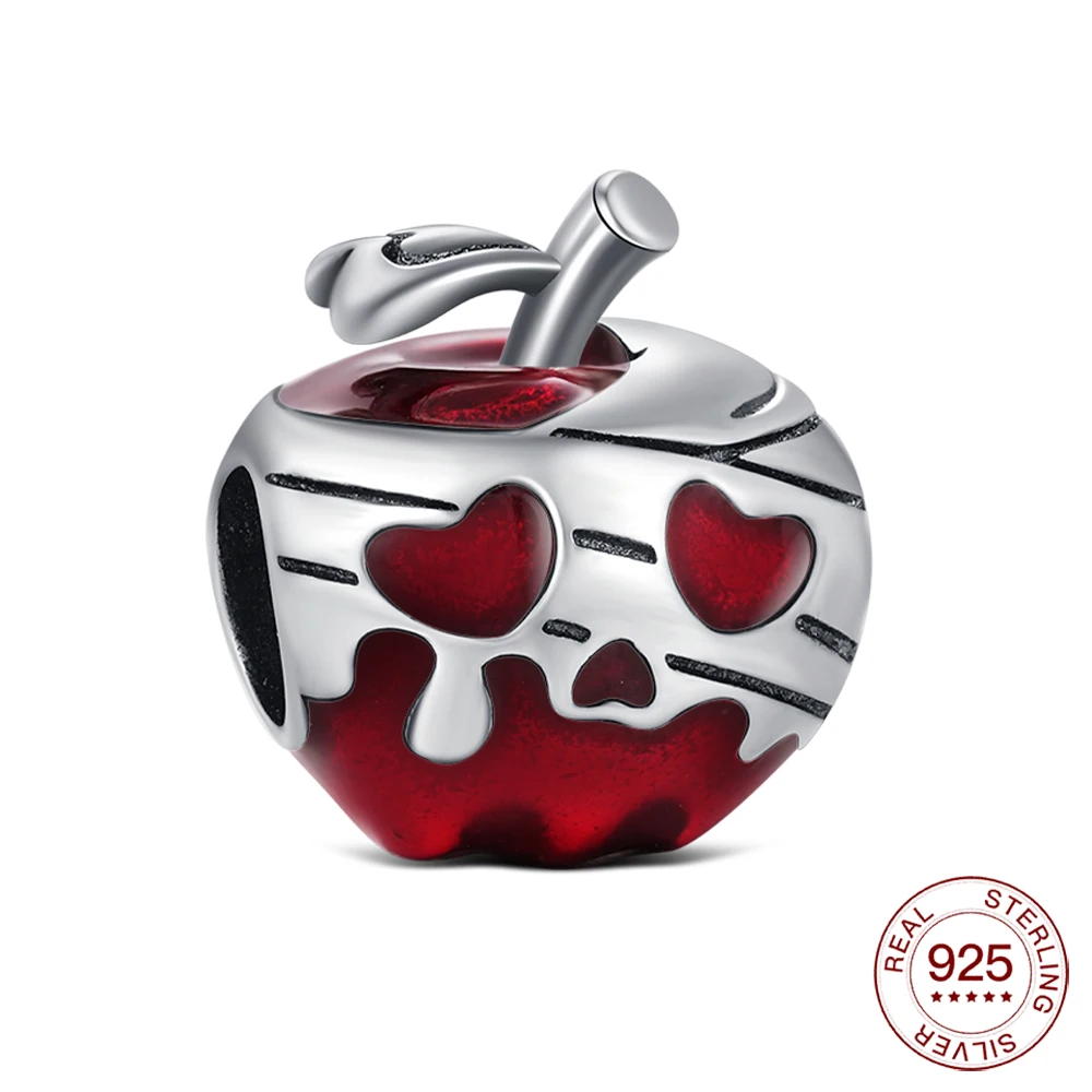 New 925 Silver Halloween Charm Devil Apple Beaded Jewelry Making Bracelet DIY Holiday Gifts For Women Jewelry Lovers