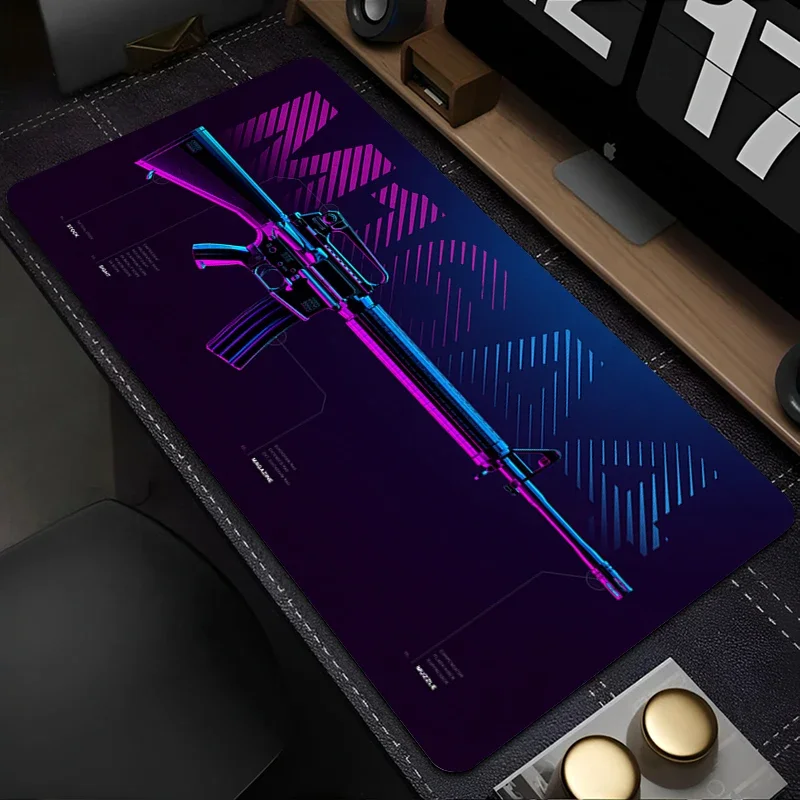 CSGO الأسلحة النارية ماوس الوسادة كمبيوتر محمول كول أنيمي الألعاب الملحقات ماوس مكتب الكمبيوتر ألعاب خزانة لوحة المفاتيح البساط XXL حصيرة مكتبية ل PUBG