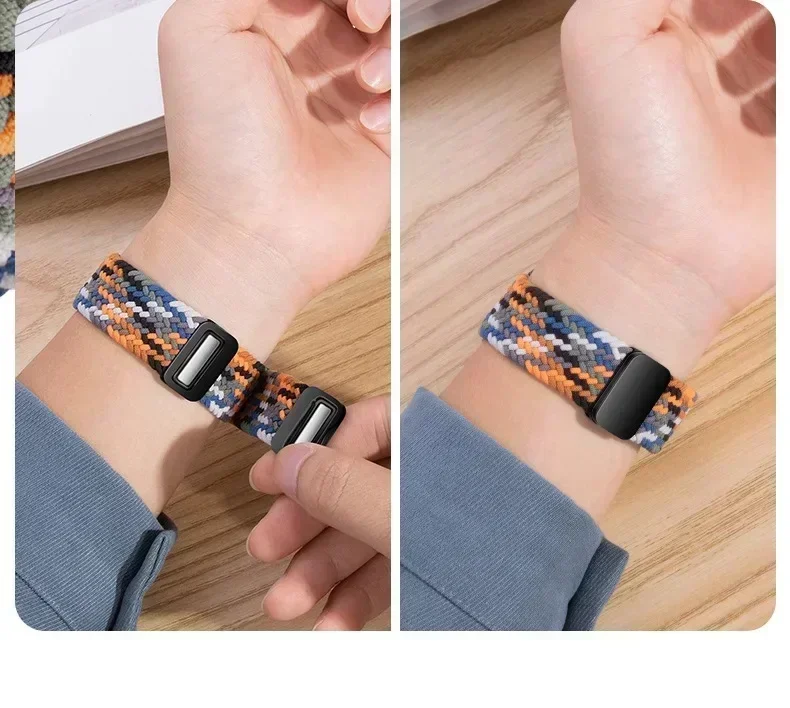 Correa Solo trenzada de 22mm para reloj CMF Pro, pulsera deportiva de nailon con hebilla magnética para pulsera CMF de Nothing Watch Pro 2