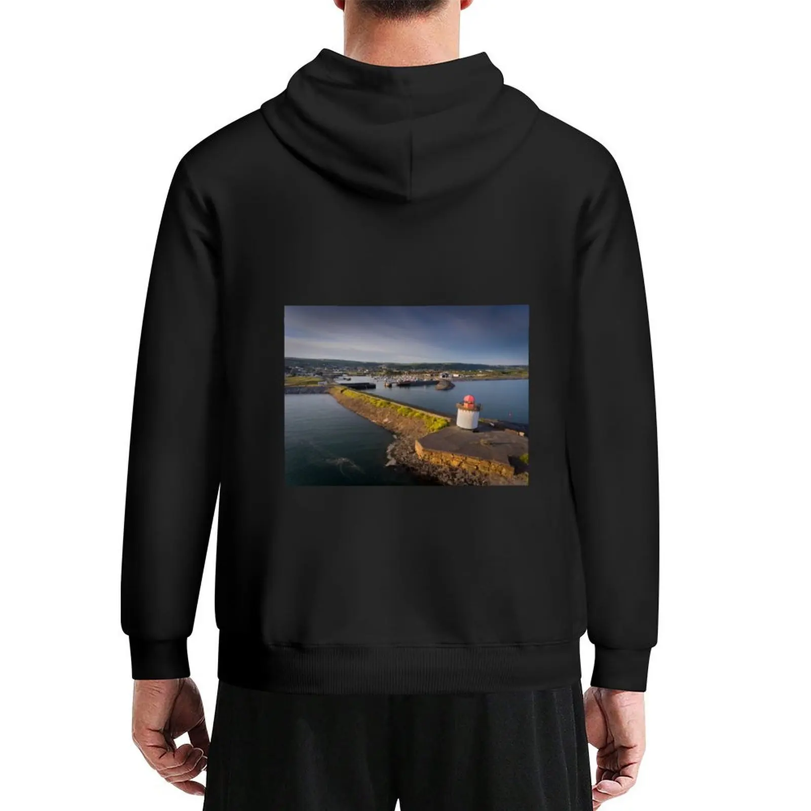 

Burry Port Lighthouse and marina Hoodie blouse mens clothes graphic t shirts men hoodies and sweatshirts new