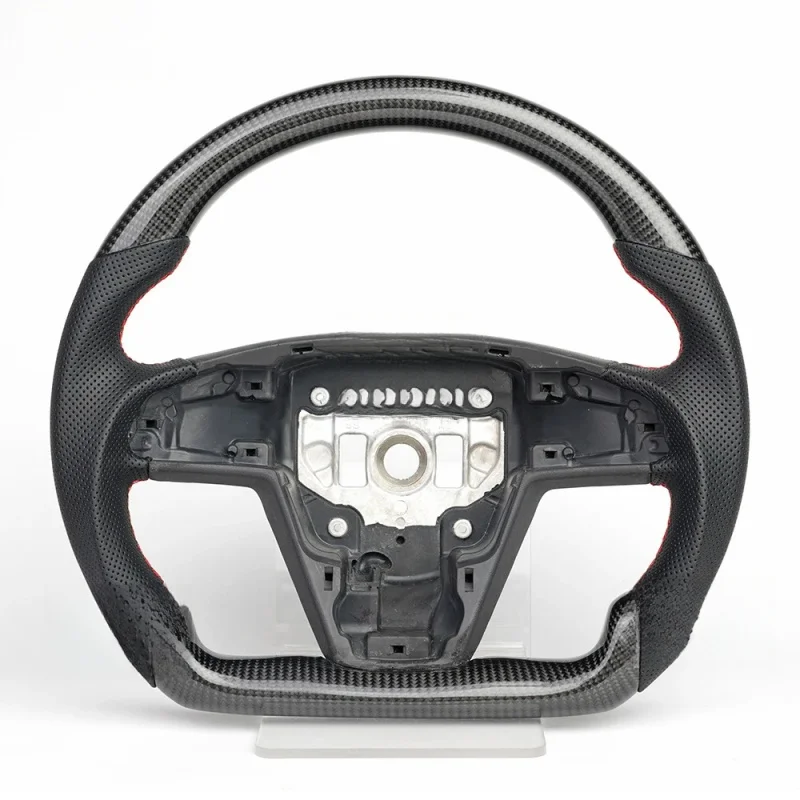 Suitable for  Model S modification and upgrade to carbon fiber sports-style new energy disc steering wheel