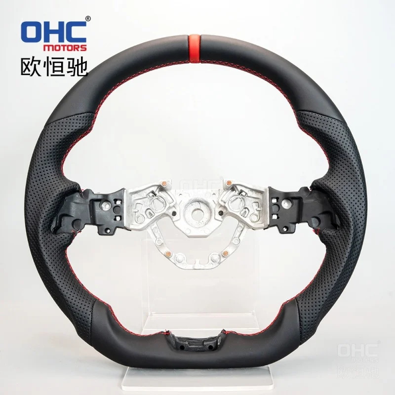 For  Nissan Nismo 400Z 23-25 full leather D-type flat-bottom sports steering wheel replacement part
