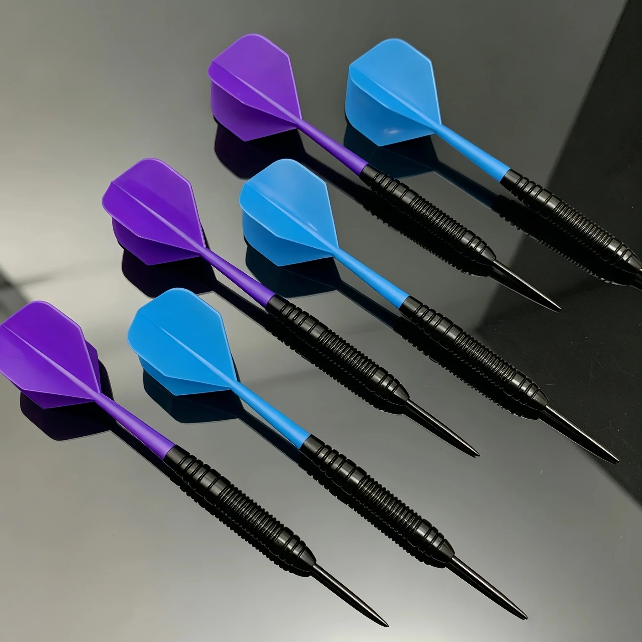 6pcs 22g Integrated Steel Needle Dart Set, anti Slip Iron Dart Barrel, High-Quality PVC Darts Flights, universal Compatibility