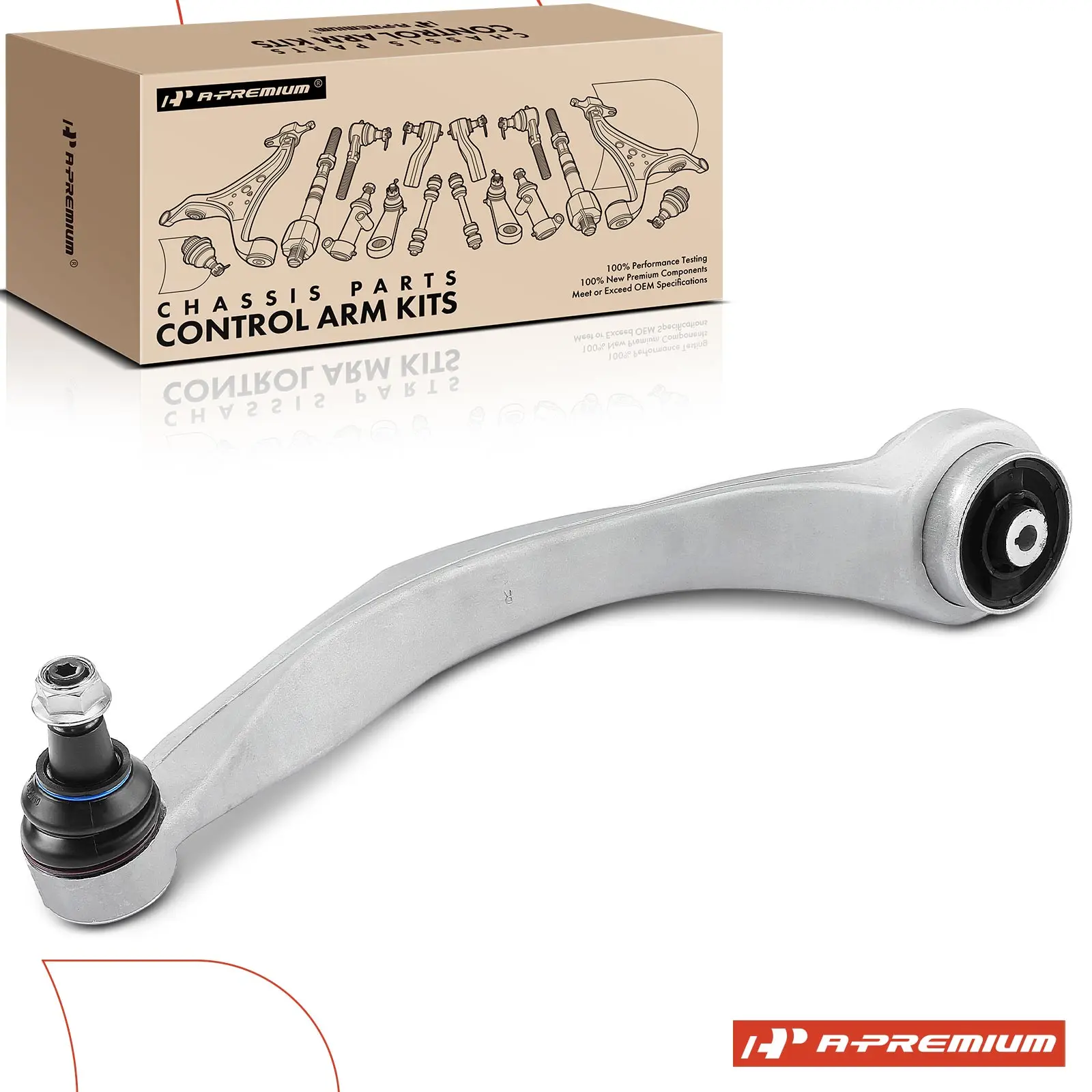 A-Premium Front Right Lower Rearward Control Arm & Ball Joint Assembly for Audi A8 Quattro 2011-2018 S8 2013-2018