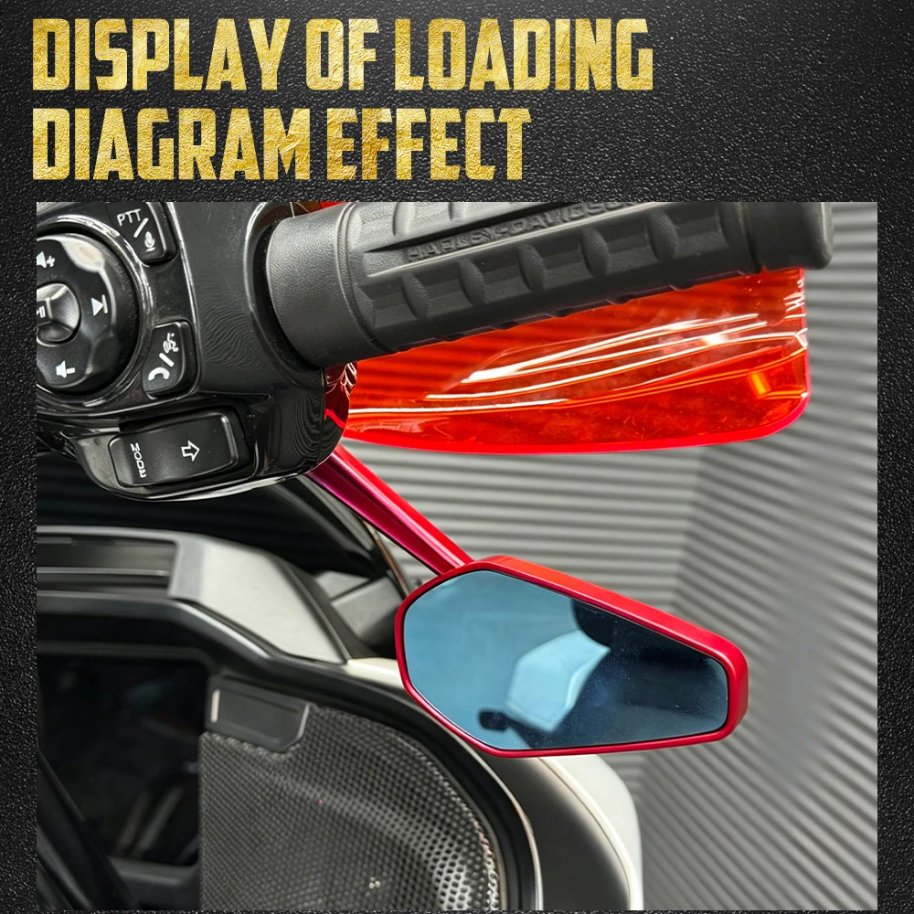 Motorcycle Rearview Side Mirrors Handlebar Mirror For Harley Touring Softail Road Street Glide Breakout Fatboy Dyna Sportster XL