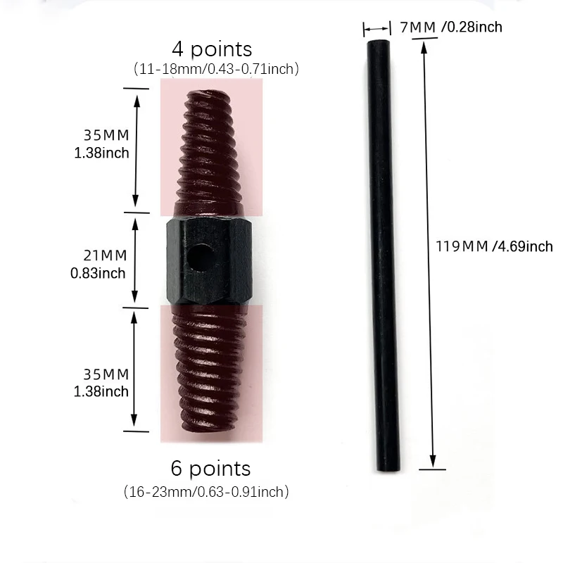 مزدوج رئيس وجع صنبور صمام كسر انبوب ماء المسمار النازع مزيل التالفة سلك انبوب ماء الترباس إزالة السباكة أداة مجموعة