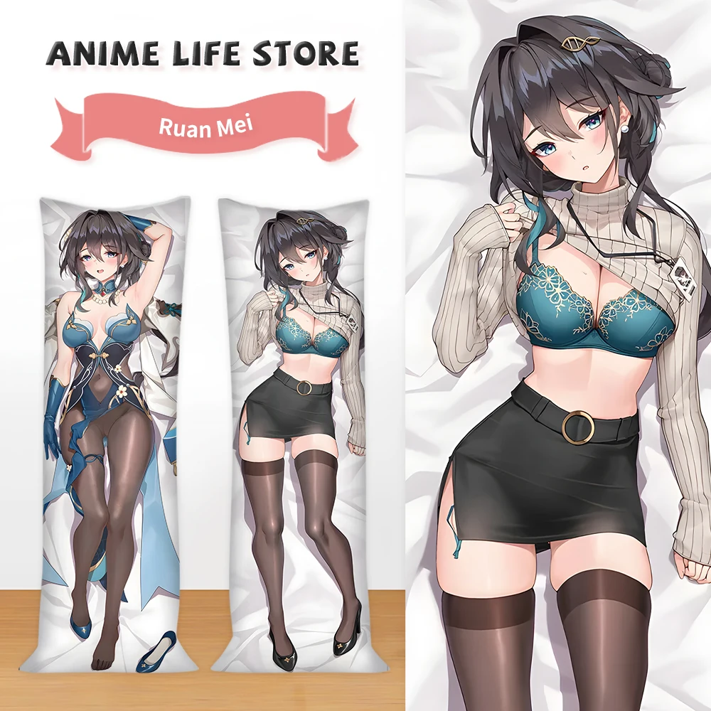 Ruan Mei Dakimakura Honkai: Star Rail Character Double-Sided Print Pillow Case Anime Body Pillows Sexy Girl Custom Pillowcase