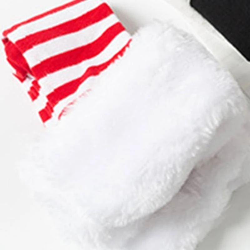 Women Colorful Elf Boot Striped Over Knee Long Socks Thigh High Stockings for Christmas Cosplay Costume Accessories 15UB