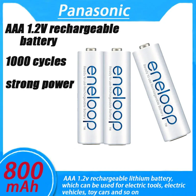 8-40PSNew Panasonic Eneloop 800mAh AAA 1.2V NI-MH Rechargeable Batteries For Electric Toys Flashlight Camera Pre-Charged Battery