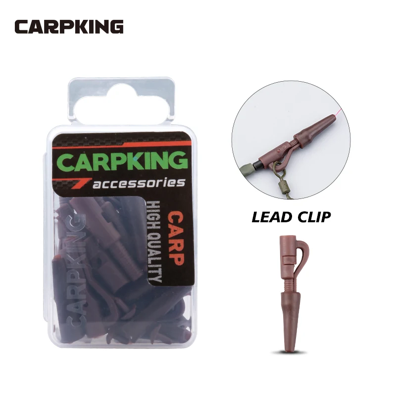 

Lead Clips Carp Fishing Accessory with Pin to Fix Swivel Lead Clip Fishing Equipment Terminal Tackle with Tail Rubber