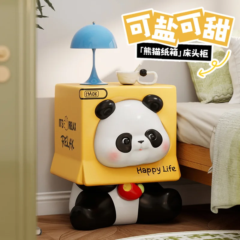 new-creative-panda-floor-side-table-cartoon-decoration-cute-side-table