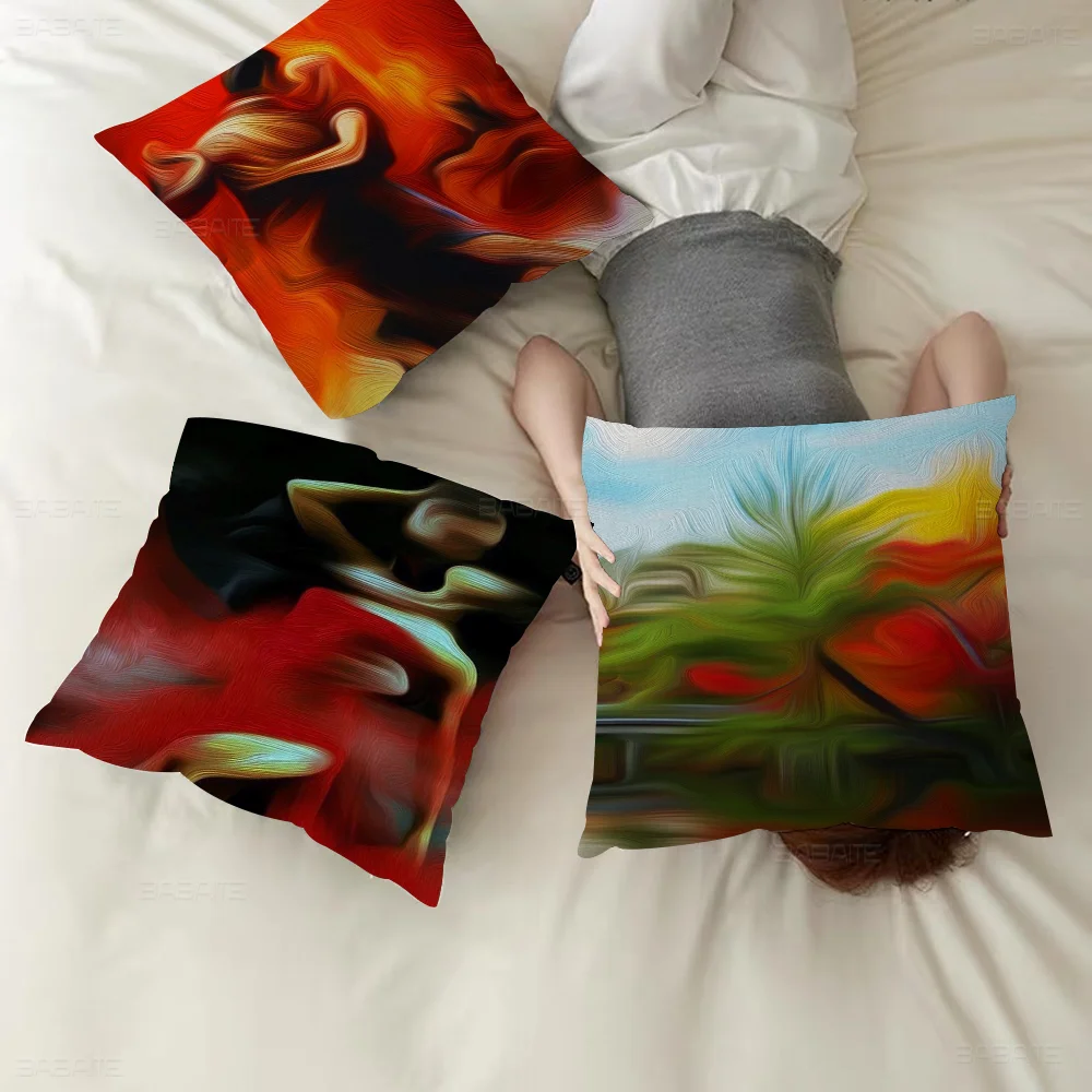 Abstract Art Paint Cushion Cover Decorative Pillow Sofa Home Decor Case Pillow Cases