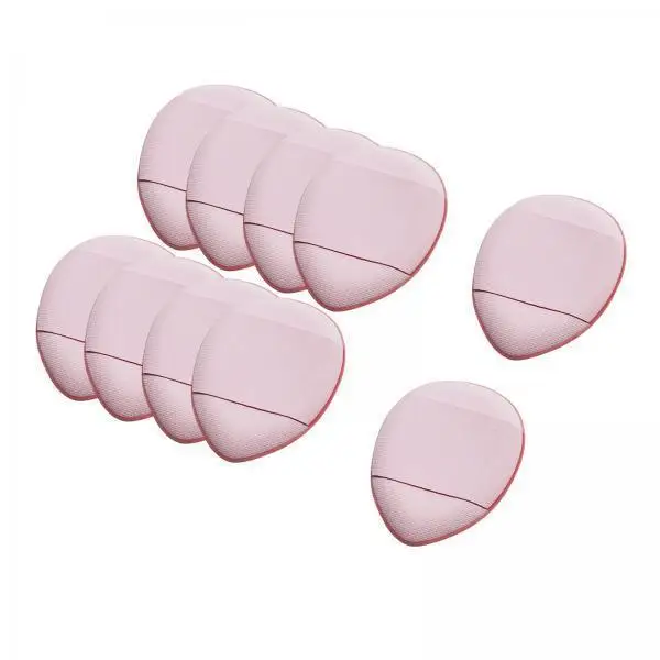 Mini Finger Triangle Puff Beauty Sponge Set Non Latex Reusable Wet Dry Dual Use for Eye Corner Nose and Full Face Makeup