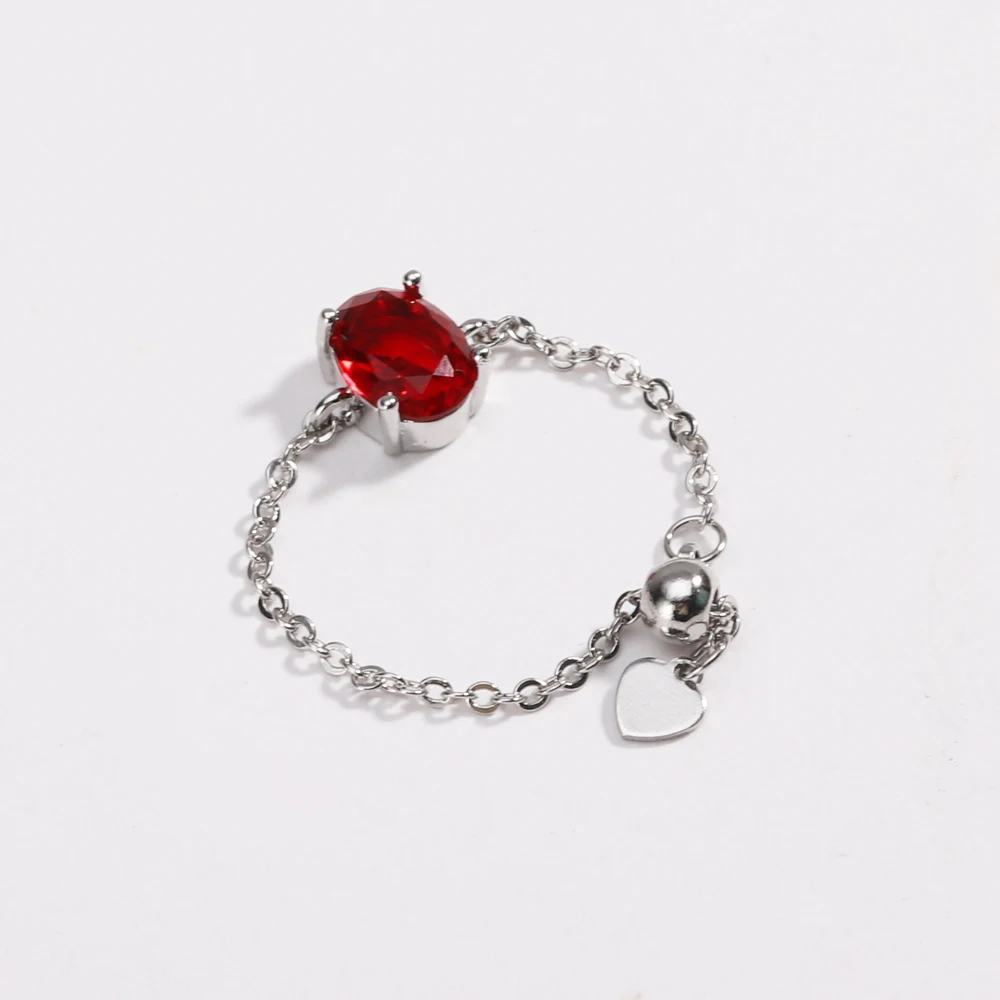 Adjustable Bling Tiny Delicate Oval Shape Colors Ring for Women