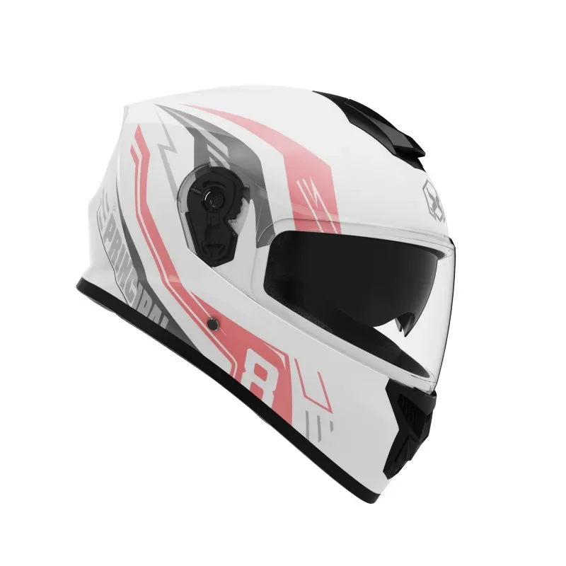 Casco da moto Antiappannamento e caldo casco integrale per moto invernale per veicoli elettrici Casco integrale completamente coperto con doppia lente