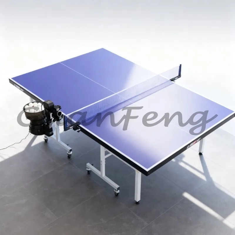 Single Player Self Training Table Tennis Robot, Portable Automatic Ping Pong Ball Launcher for Household Practice