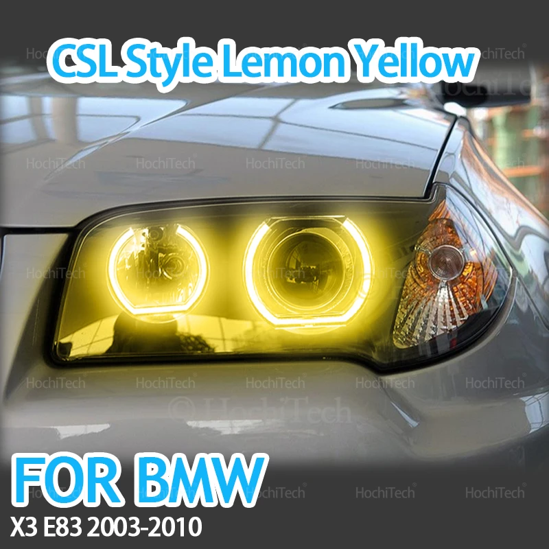 

Лимонно-желтый комплект кольца дневных огней Angel Eyes CS CSL для BMW E83 X3 2003 2004 2005 2006 2007-2010